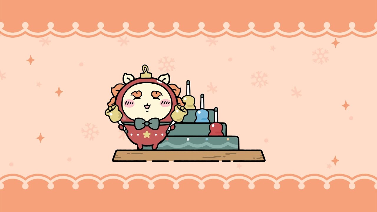 ちいかわぽけっと』クリスマスホームアイテム紹介｜ハンドベル台 - YouTube