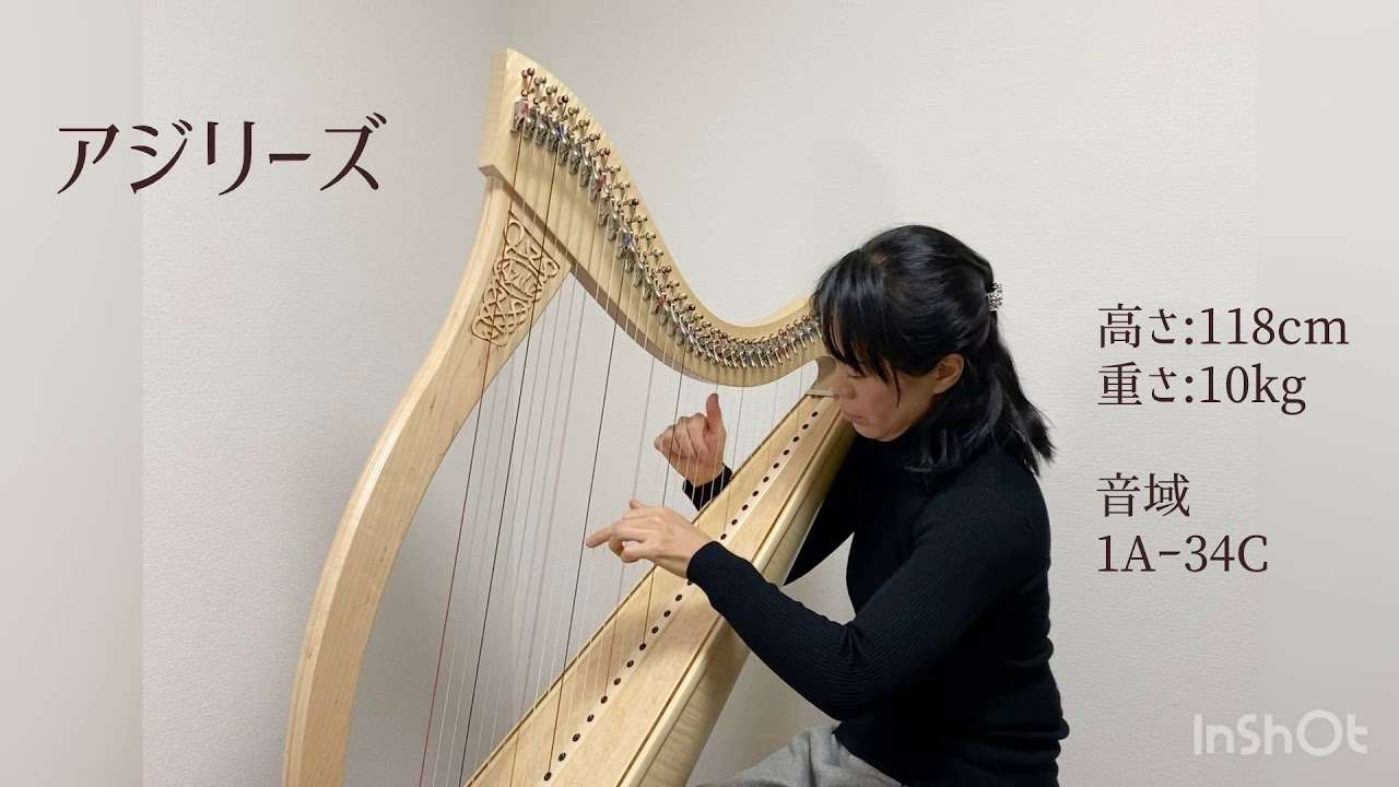 カマックハープ アジリーズ【高田ハープサロン】 - YouTube