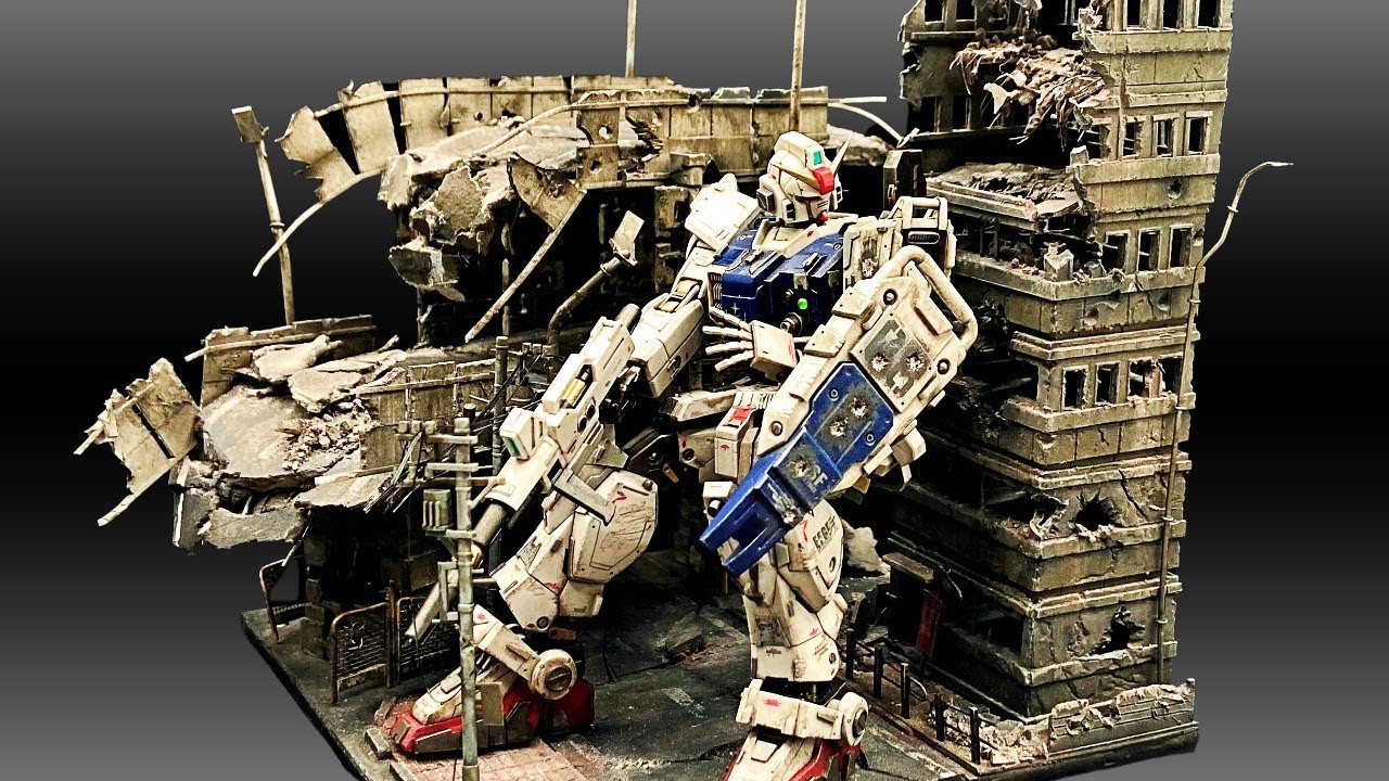 High quality Gunpla diorama【MOBILE SUIT GUNDAM The 08th MS Team
