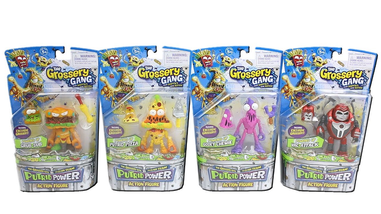 The Grossery Gang Putrid Power Action Figure Unboxing Grub Sub