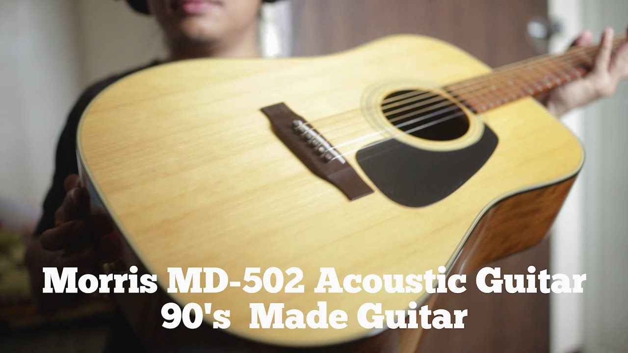 Morris MD502 Acoustic Guitar from the early 90's Demo - YouTube