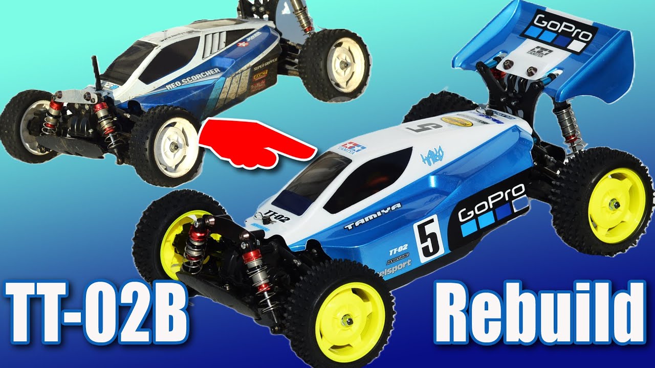 Project Tamiya TT02B Rebuild - How To Make an Old RC Like New On a
