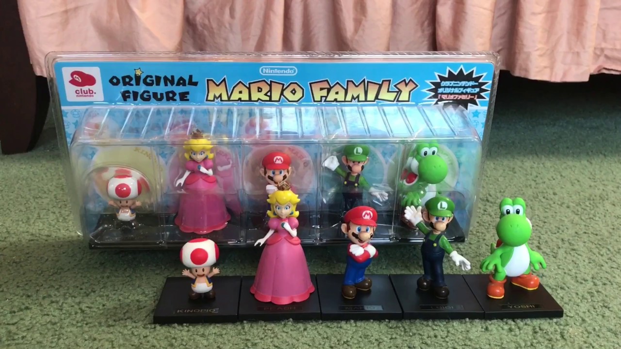 Club Nintendo Mario Family Set Figures Unboxing (Japan Exclusive