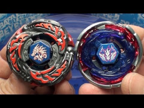 Beyblade BB-108 L Drago Destroy F:S vs BB-105 Big Bang Pegasis F:D