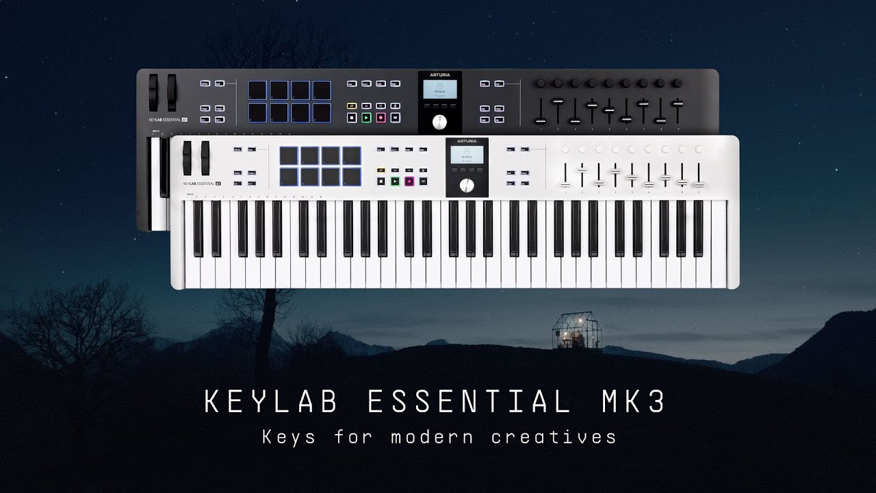 Arturia KeyLab Essential 61 mk3 MIDI Keyboard Controller - Black