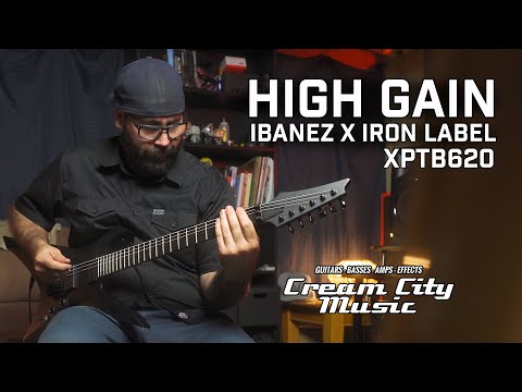HIGH GAIN: Ibanez Iron Label Xiphos XPTB620-BKF Demo - YouTube