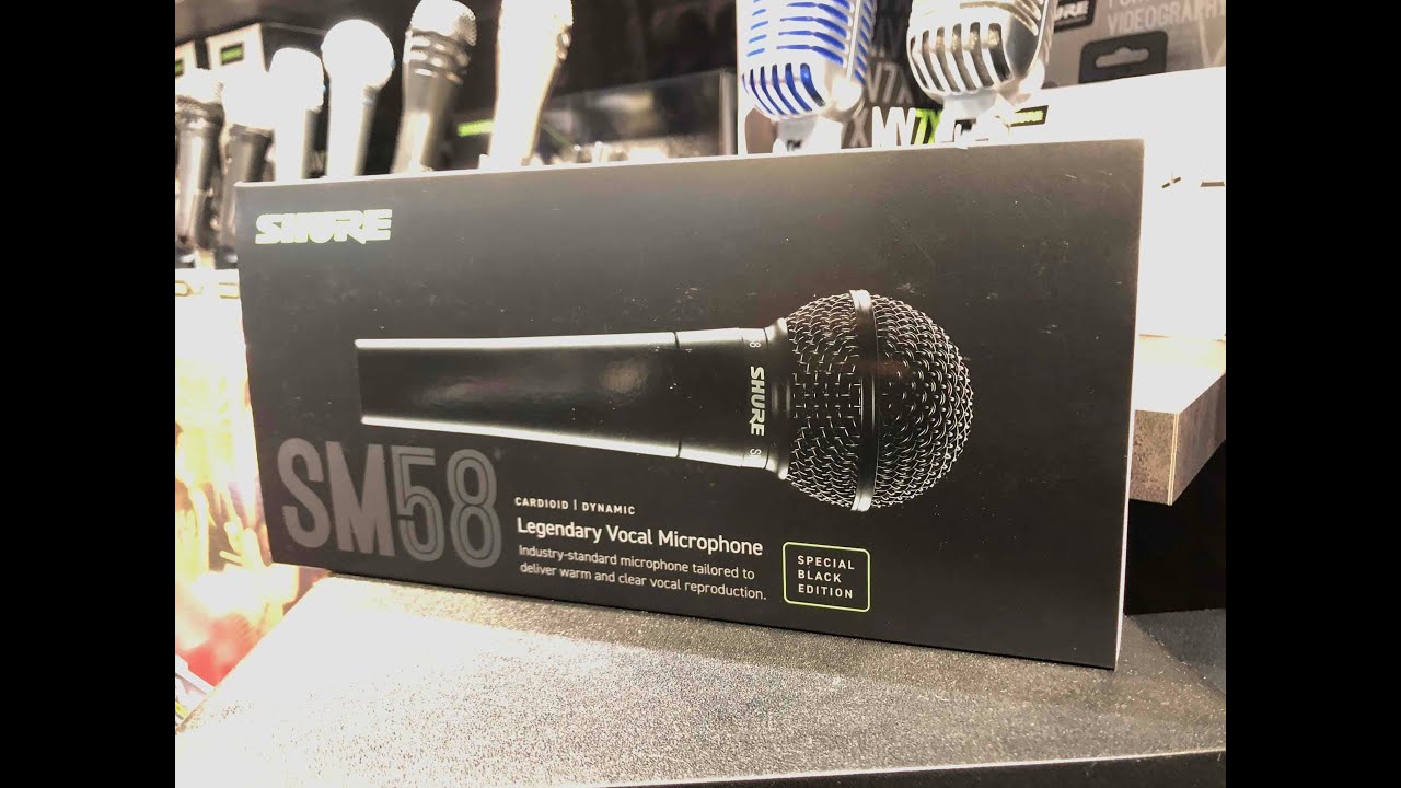 限定！SHURE SM58 SPECIAL BLACK EDITION登場！！【MARKS】 - YouTube