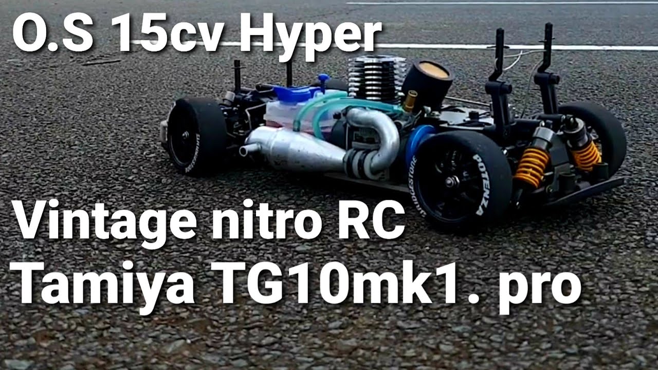 O.S 15 cv Hyper, Vintage nitro RC glow engine in my Tamiya TG10