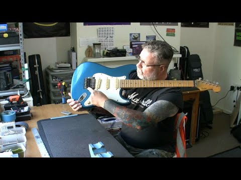 Japan Fender Stratocaster with Kahler: low frets levelled and