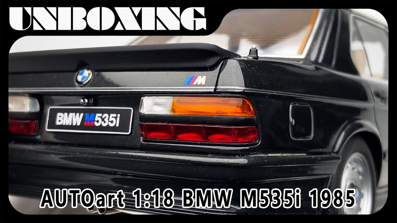 BMW M535i 1985 / 1:18 AUTOart / UNBOXING - YouTube