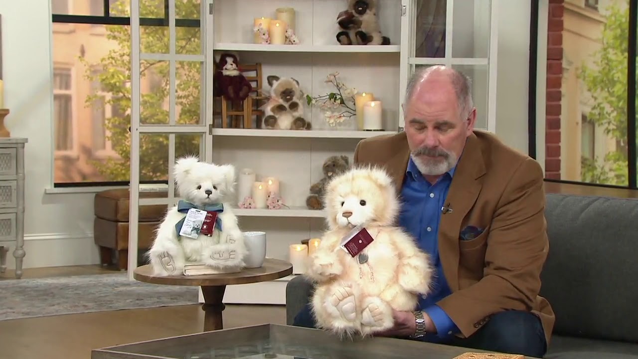 Charlie Bears Plush Bear Willamena on QVC - YouTube