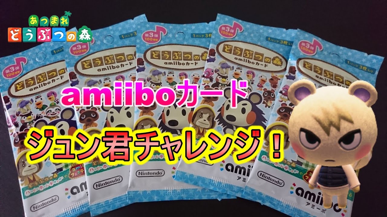 Animal Crossing] amiibo Card Jun-kun Challenge! #3 - YouTube