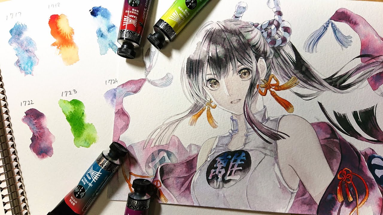 透明水彩分離色】SUPERVISION イラストメイキング○Watercolor