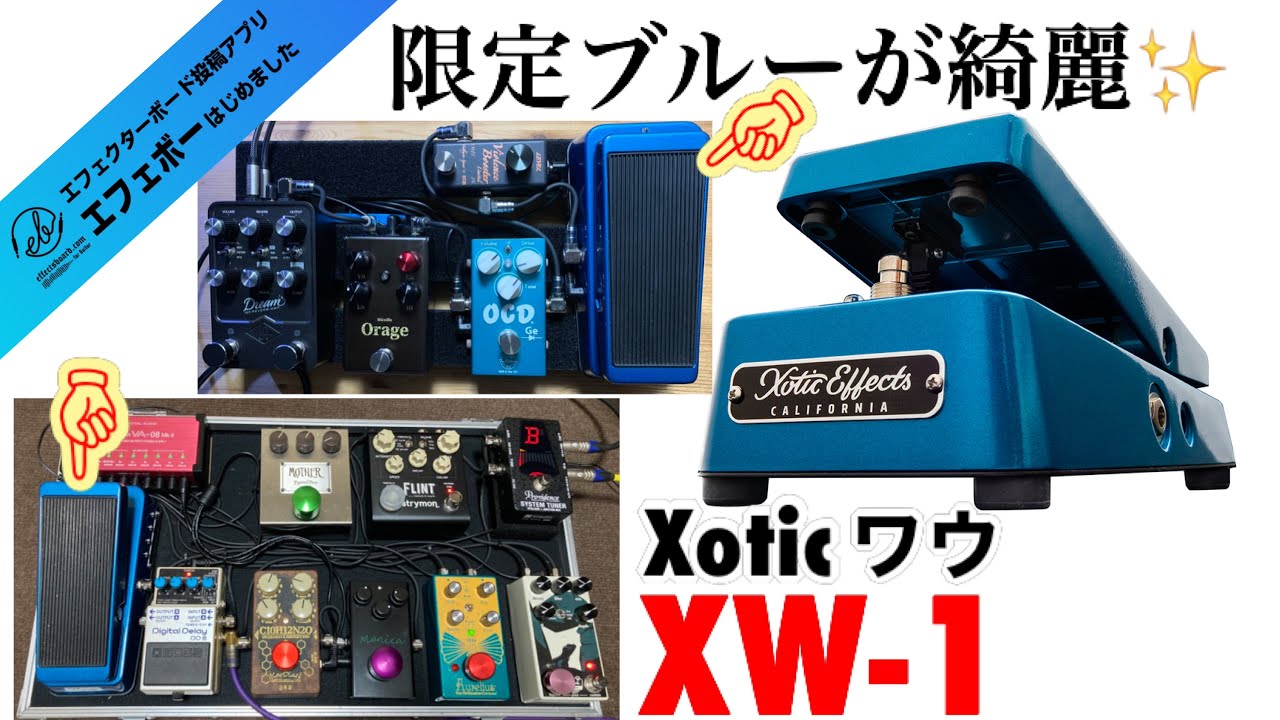 第2133回 ブルーが映える！Xoticのワウをボードに🎵 【エビーロードの