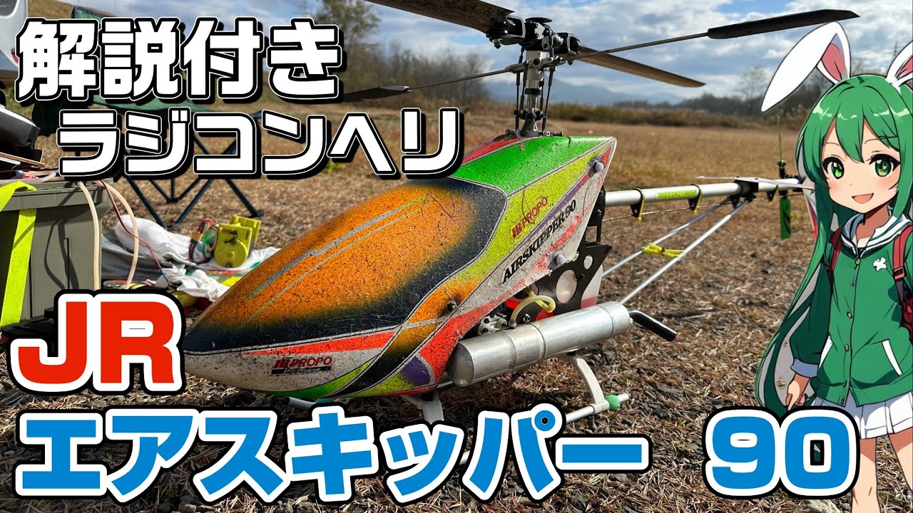 Radio-controlled Air Skipper 90 JR PROPO sightseeing flight with