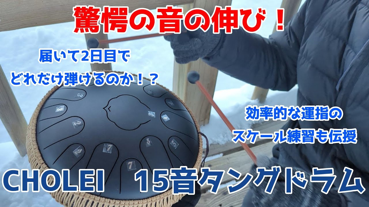 ずっと鳴らしていたくなる】CHOLEI 15音タングドラムをレビュー