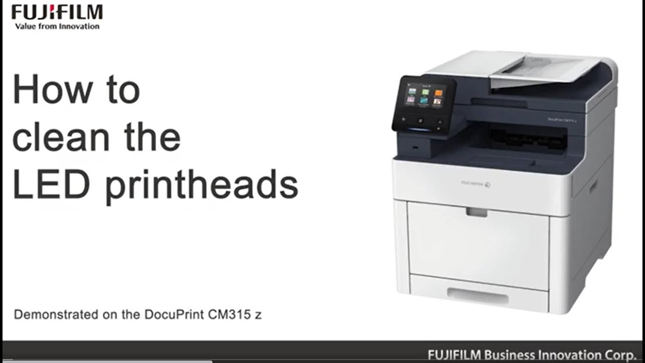 How to clean the LED printheads - YouTube