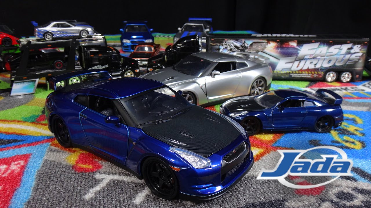 Fast And Furious 7 Brian's Blue Nissan GTR - Jada Toys - YouTube