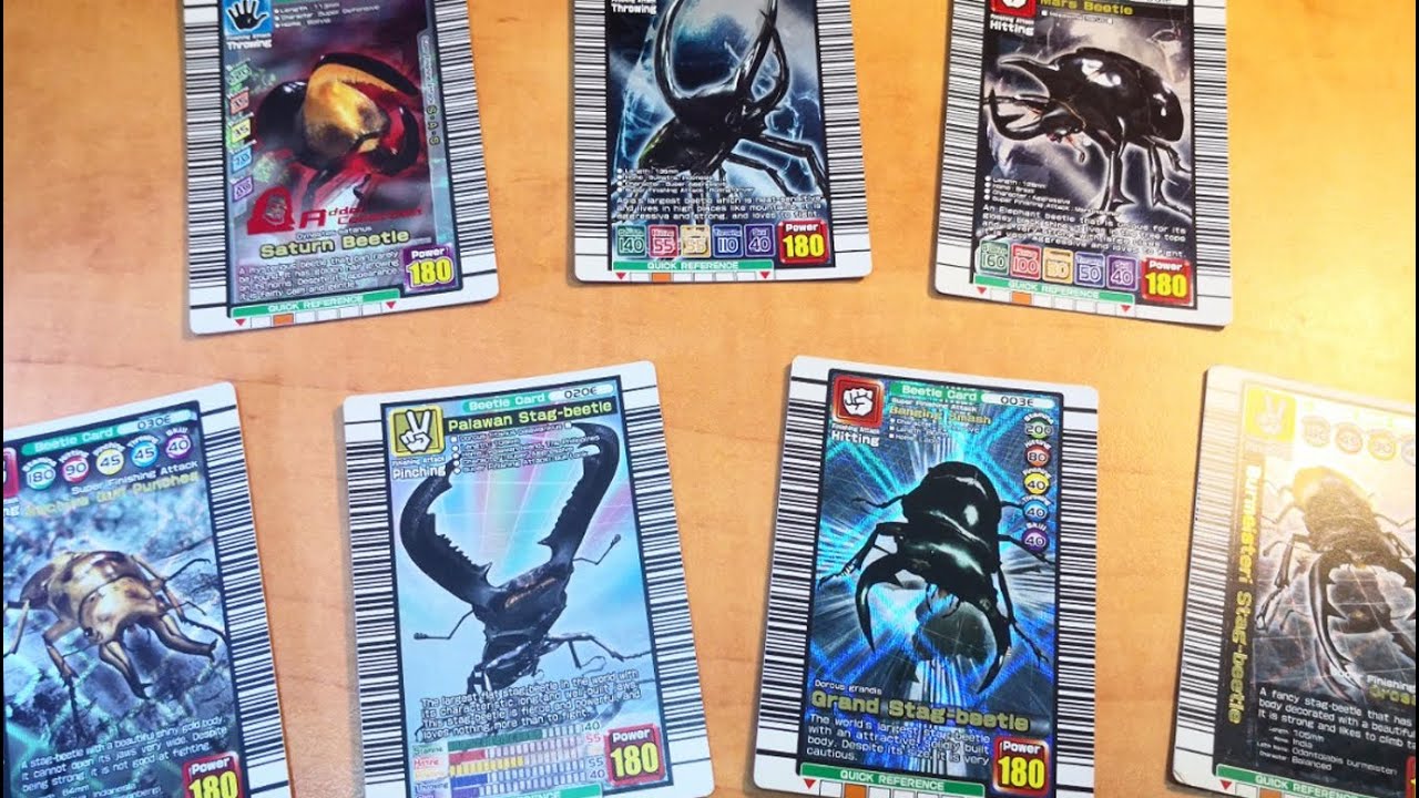 甲虫王者ムシキングカード紹介 - つよさ180 カブトとクワガタ - YouTube