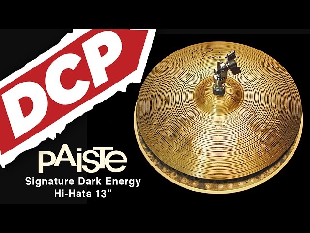 Paiste Signature Dark Energy Hi Hat Cymbals 13