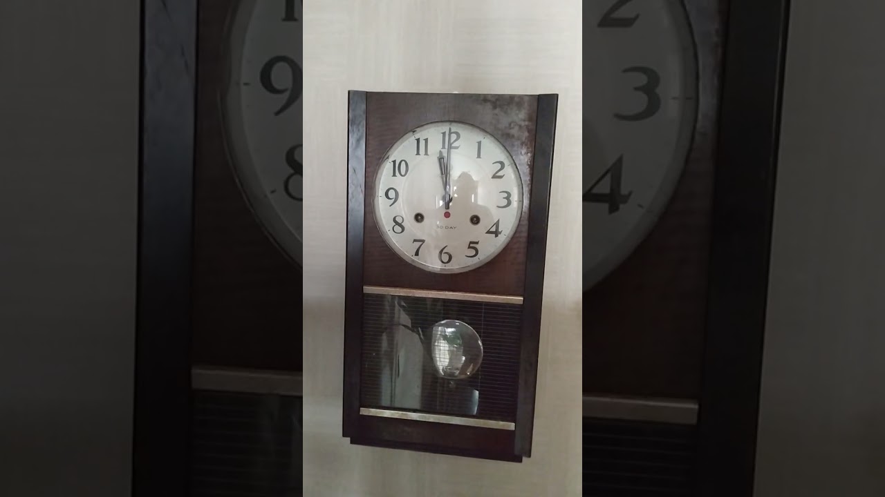 懐かしい音 ゼンマイ式の振り子時計 愛知時計電機 ちゃんと稼働したよ