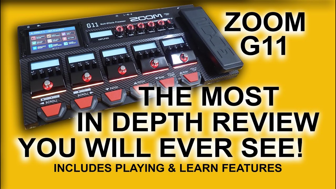 ZOOM G11 Multi Effects Processor Review | Best in depth review
