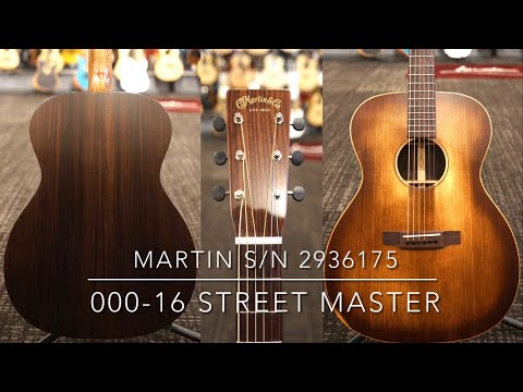 Martin 000-16 Street Master S/N 2936175【アディロン×ローズ】 - YouTube