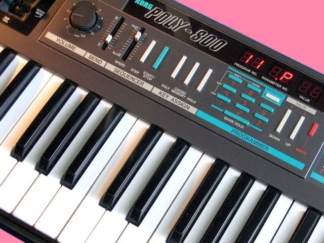 KORG POLY-800 Analog Synthesizer 1984 | CUSTOM PATCHES | DEMO