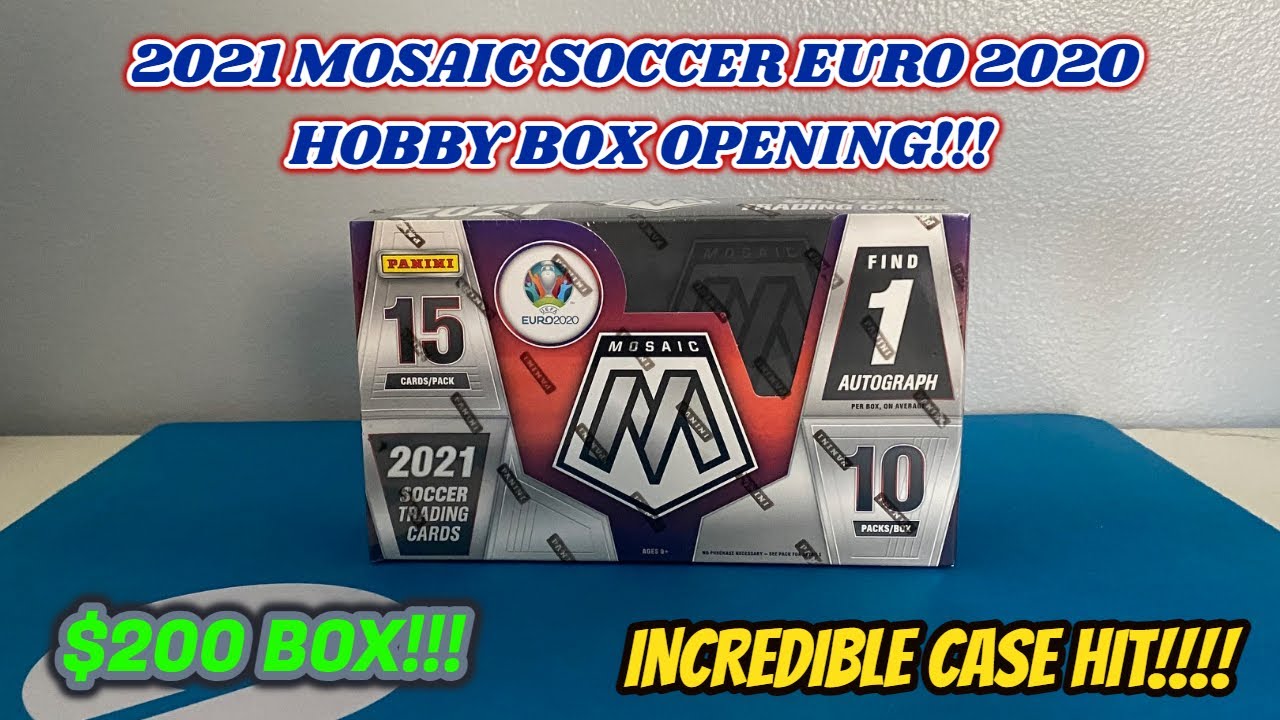 CASE HIT!!!! NEW 2021 Mosaic Soccer Euro 2020 HOBBY BOX Opening