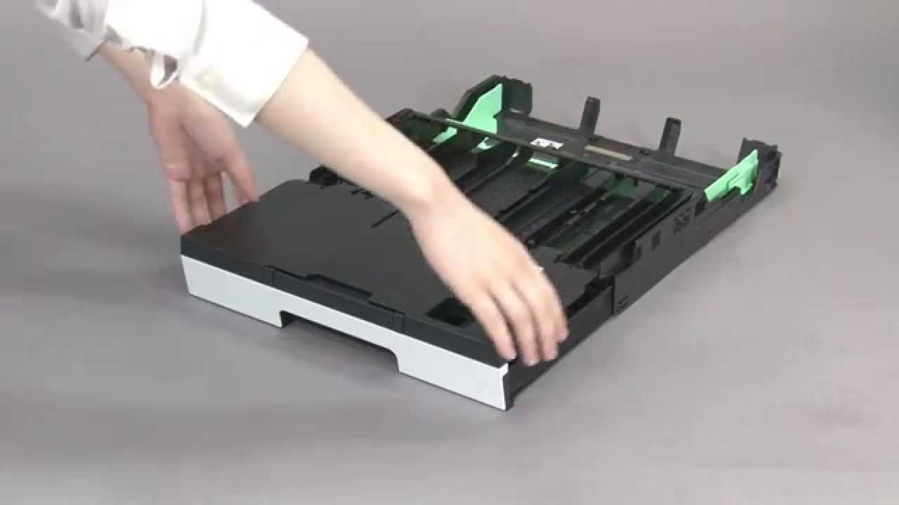 用紙のセット方法（トレイ1 A3用紙） [Brother Global Support] - YouTube