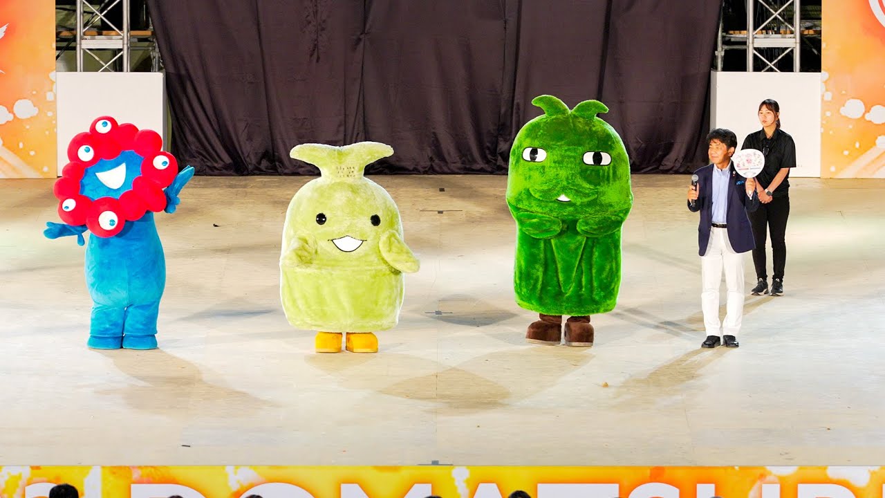 4K] 特別企画 ミャクミャクとモリゾーとキッコロ にっぽんど真ん中祭り