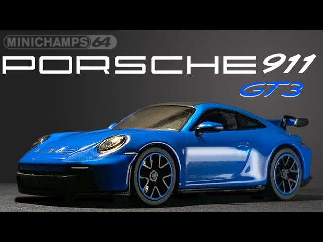 MINICHAMPS 64 is back! Porsche 911(992) GT3, Shark Blue. Unboxing