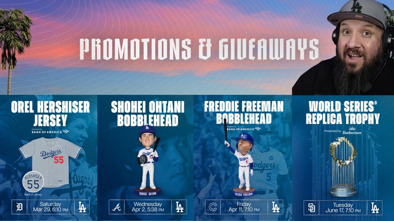DODGERS PROMOTIONS AND GIVEAWAYS FOR 2025 (FULL LIST)! - YouTube