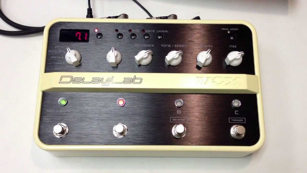 Vox Delay Lab Part 1 - YouTube