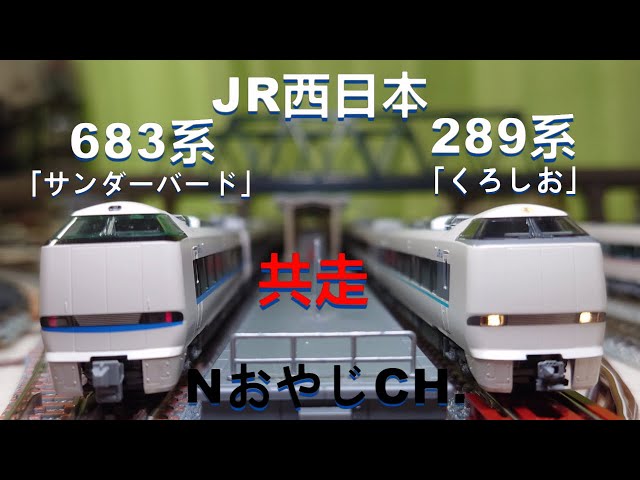 共走 JR西日本 683系「サンダーバード」〈KATO 10-1746〉 289系