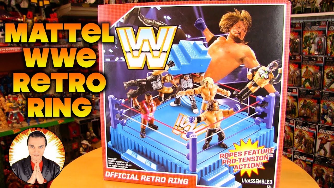 Mattel WWE Retro Wrestling Ring Playset (WWF Hasbro Style) - YouTube