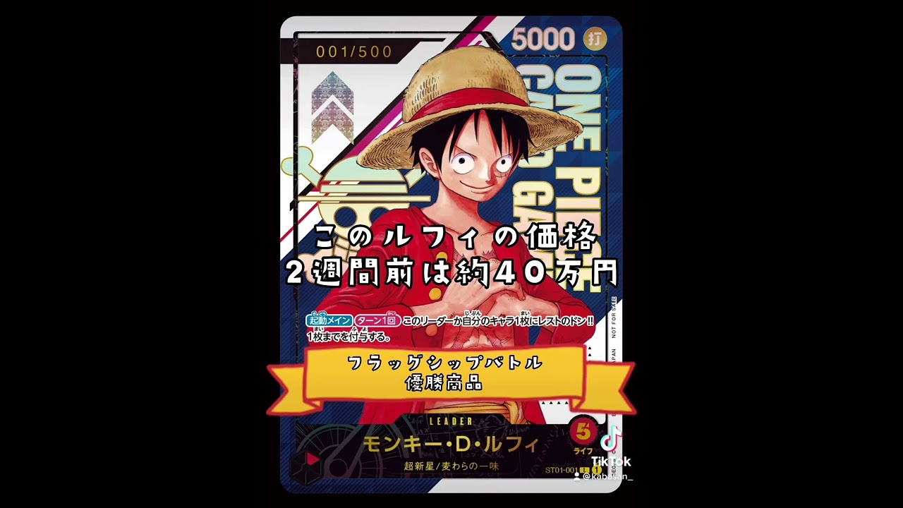 希少品】ワンピースタワー チーム ルフィ シリアルナンバー1000 希少品