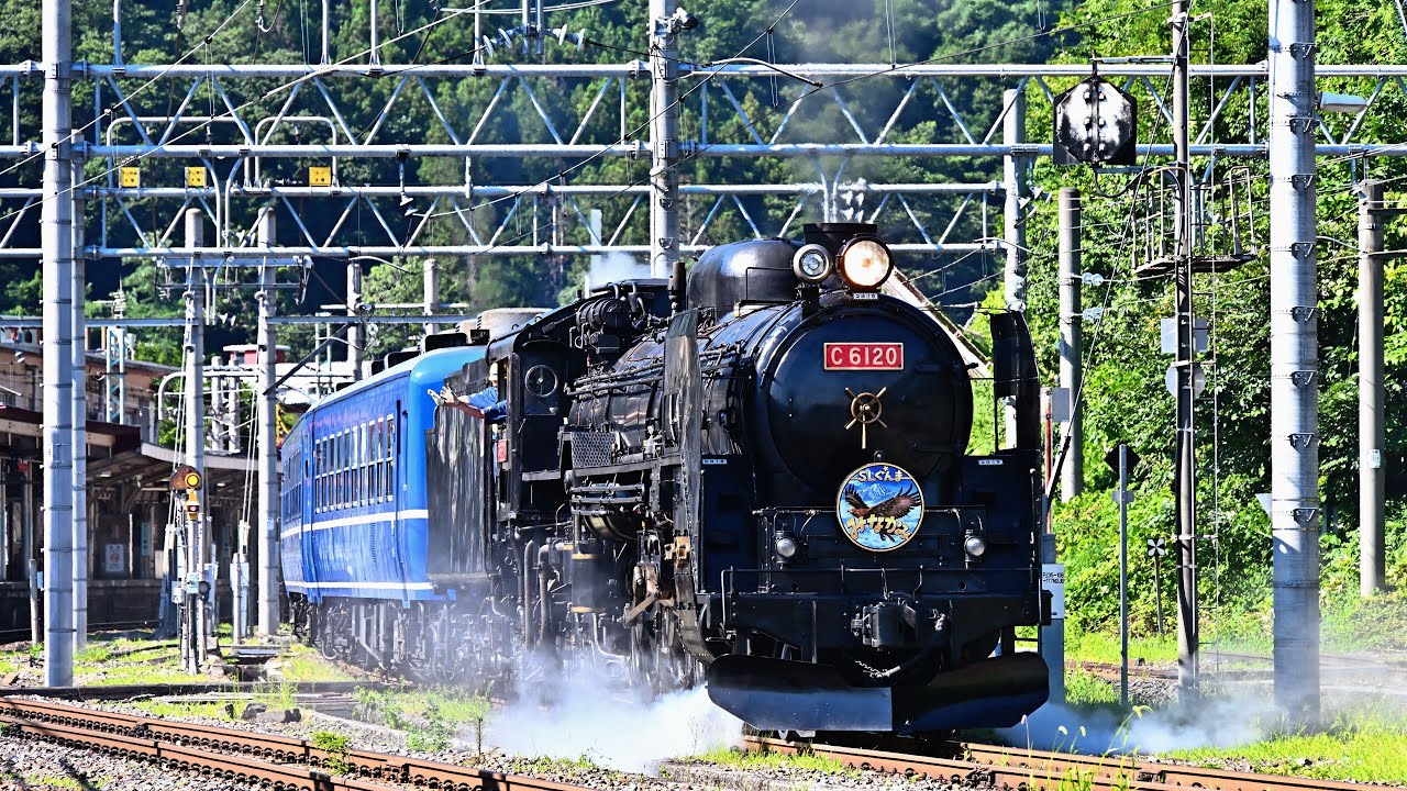 C61 20】SLぐんまみなかみ号【上越線】赤色ナンバープレート掲出 4K60p