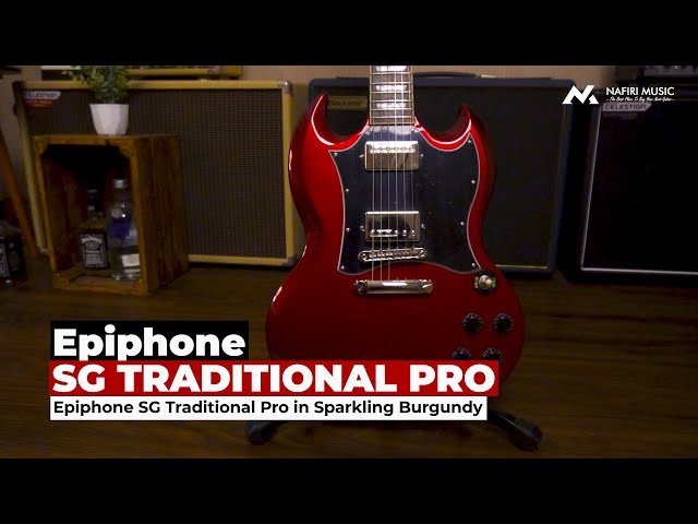 Epiphone SG Traditional Pro in Sparkling Burgundy - YouTube