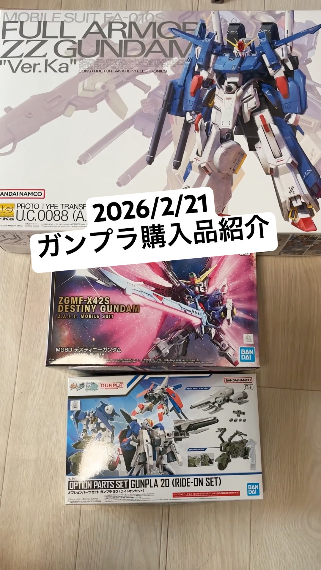 2026/2/21 ガンプラ購入品紹介！MGフルアーマーZZガンダムVer.KaにMGSD