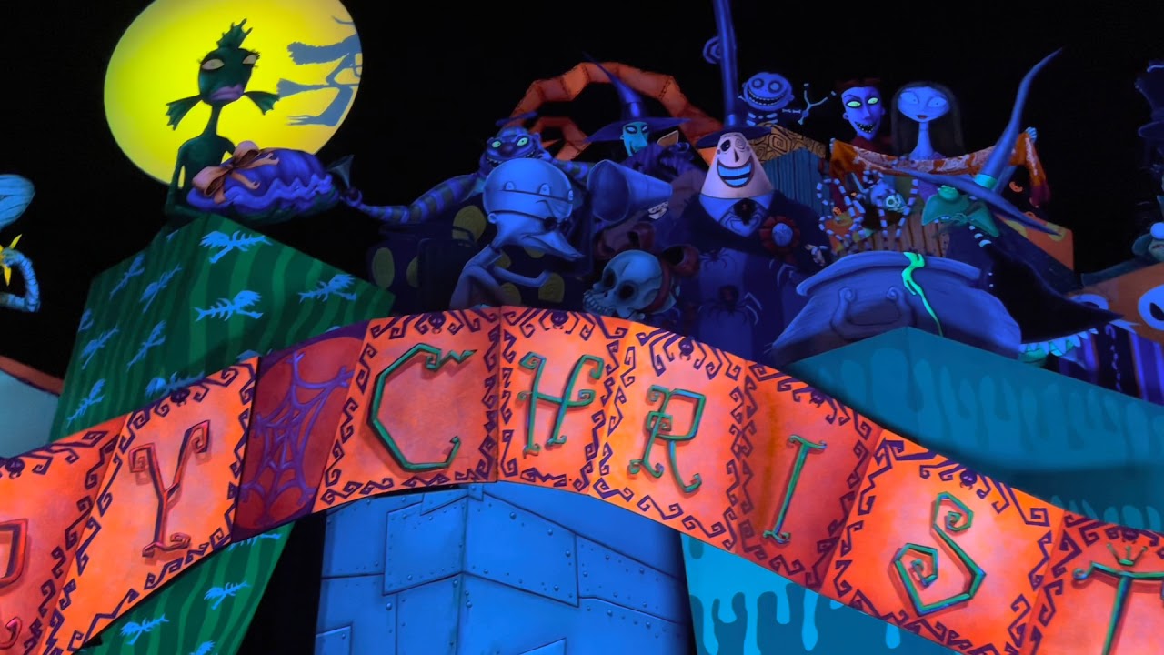 DLR】ホーンテッドマンション: ナイトメアビフォアクリスマス - YouTube