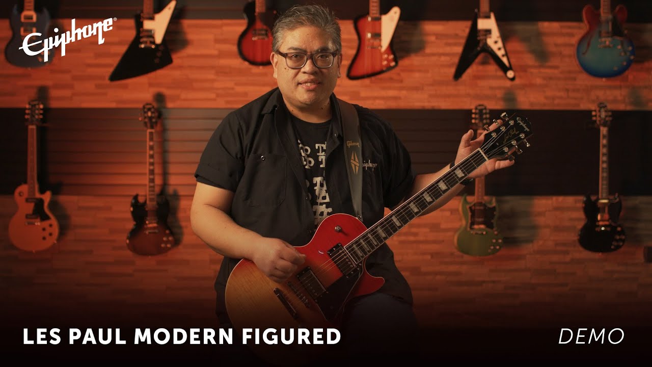 Epiphone Les Paul Modern Figured Demo - YouTube