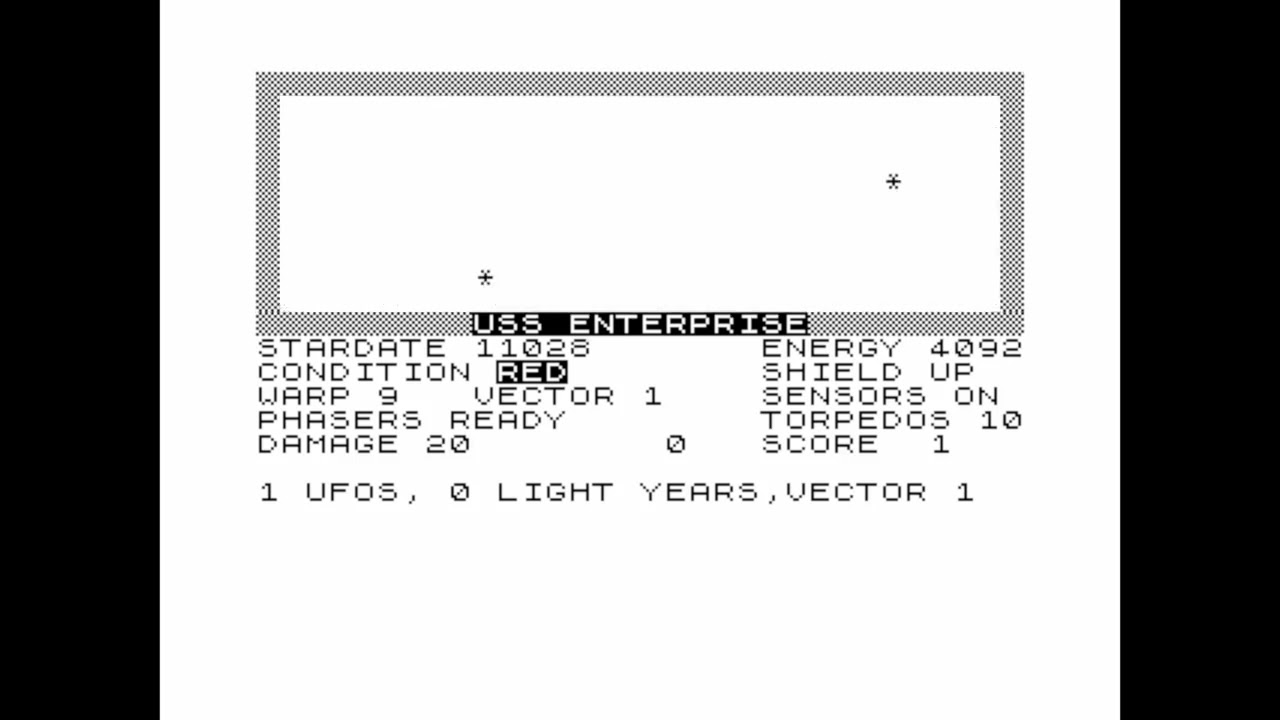Star Trek for the ZX81 - YouTube