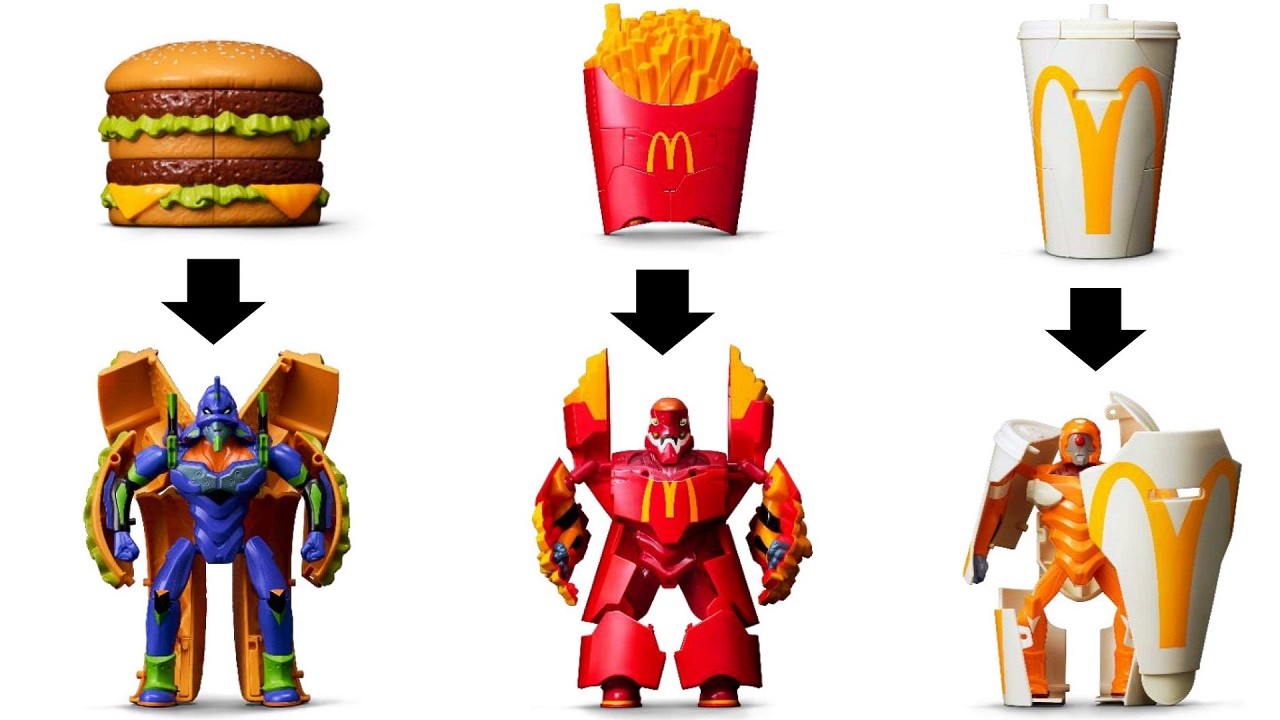 A transforming hamburger?! McDonald's and Evangelion collaboration