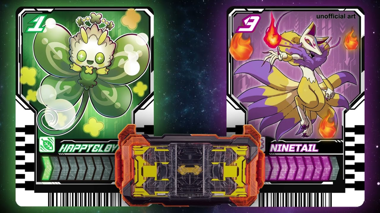 KAMEN RIDER GOTCHARD NINECLOVER (Happyclover x Ninetail) Henshin