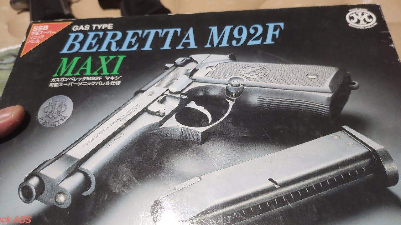 Test shooting Beretta M92F Marushin (non-blowback) - YouTube