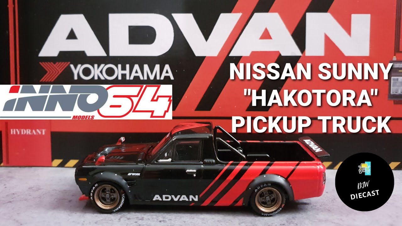 Nissan Sunny Pickup Truck Hakotora ADVAN by Inno64 | UNBOXING and