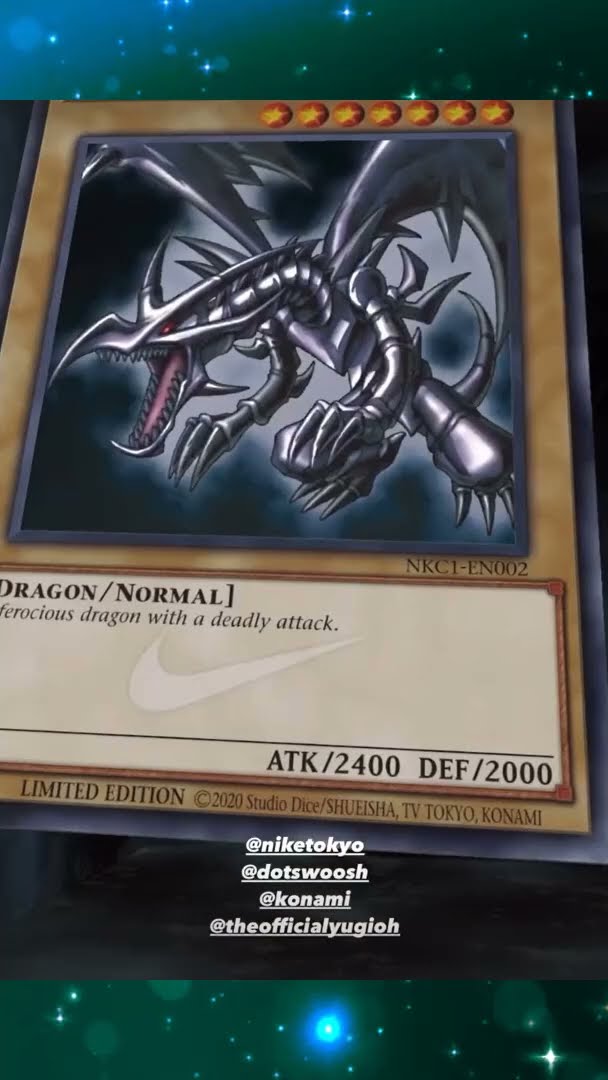 Nike Red-Eyes black Dragon #yugioh #nike #yugiohtcg - YouTube