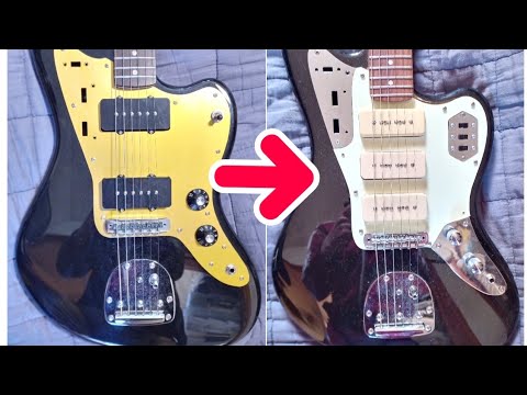 inoranジャズマスターをsugizoジャガーに改造 modifying p90