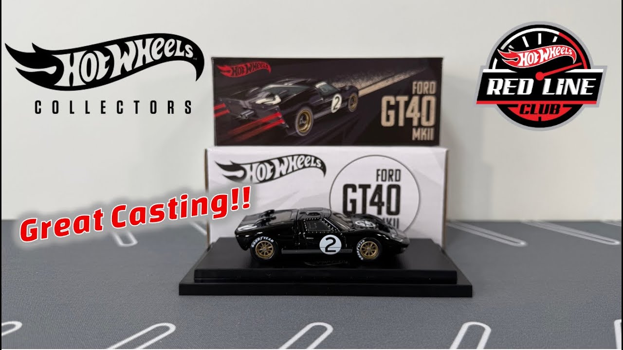 Hot Wheel RLC Ford GT40 MKII - Great Design! #fyp #unboxing